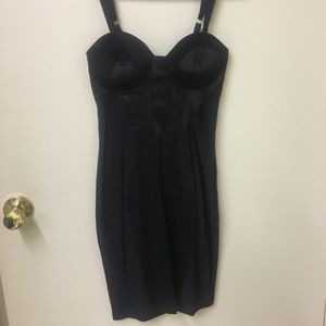 black sexy bustiers dress from a boutique